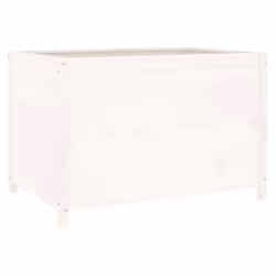 vidaXL Garden Raised Bed Outdoor Wooden Planter Pot Flower Bed Solid Wood Pine - white pine, 119.5 x 82.5 x 78 cm - Additional view 5