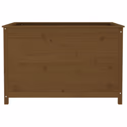 vidaXL Garden Raised Bed Outdoor Wooden Planter Pot Flower Bed Solid Wood Pine - honey brown pine, 119.5 x 82.5 x 78 cm - Additional view 4