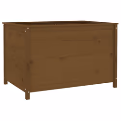 vidaXL Garden Raised Bed Outdoor Wooden Planter Pot Flower Bed Solid Wood Pine - honey brown pine, 119.5 x 82.5 x 78 cm - Additional view 5