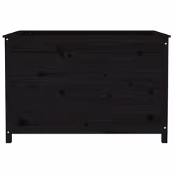 vidaXL Garden Raised Bed Outdoor Wooden Planter Pot Flower Bed Solid Wood Pine - black pine, 119.5 x 82.5 x 78 cm - Additional view 4