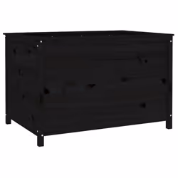 vidaXL Garden Raised Bed Outdoor Wooden Planter Pot Flower Bed Solid Wood Pine - black pine, 119.5 x 82.5 x 78 cm - Additional view 5