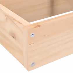 vidaXL Garden Planter Flower Pot Outdoor Planter Plant Pot Solid Wood Pine - natural pine, 80.5 x 79 x 36 cm - Additional view 6