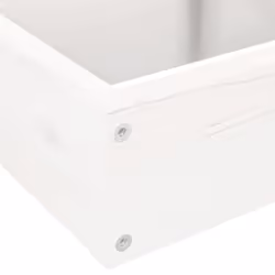 vidaXL Garden Planter Flower Pot Outdoor Planter Plant Pot Solid Wood Pine - white pine, 80.5 x 79 x 36 cm - Additional view 6