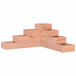 vidaXL Garden Planter Flower Pot Outdoor Planter Plant Pot Solid Wood Pine - natural douglas, 80.5 x 79 x 36 cm