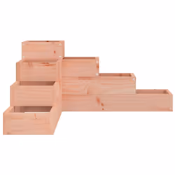 vidaXL Garden Planter Flower Pot Outdoor Planter Plant Pot Solid Wood Pine - natural douglas, 80.5 x 79 x 36 cm - Additional view 4