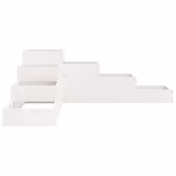vidaXL Garden Planter Flower Pot Outdoor Planter Plant Pot Solid Wood Pine - white pine, 106 x 104.5 x 36 cm - Additional view 4
