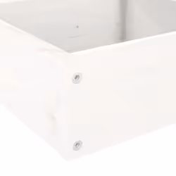 vidaXL Garden Planter Flower Pot Outdoor Planter Plant Pot Solid Wood Pine - white pine, 106 x 104.5 x 36 cm - Additional view 6
