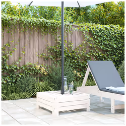 vidaXL Parasol Base Cover White Solid Wood Pine - Additional view 2