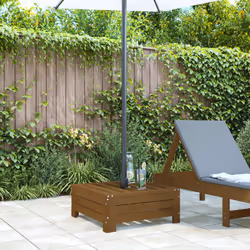 vidaXL Parasol Base Cover Honey Brown Solid Wood Pine