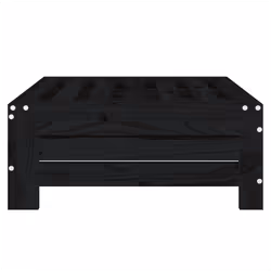 vidaXL Parasol Base Cover Black Solid Wood Pine - Additional view 3