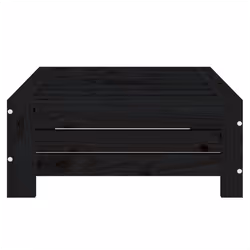 vidaXL Parasol Base Cover Black Solid Wood Pine - Additional view 4