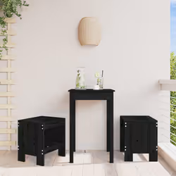 VidaXL 825342 outdoor chair Terrace Pinewood Black