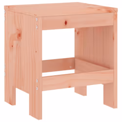 vidaXL Garden Stools Outdoor Bar Stool Wooden Chair 2 pcs Solid Wood Pine - natural douglas, 40 x 36 x 45 cm - Additional view 5
