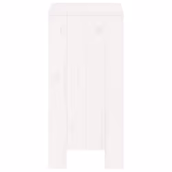 vidaXL Garden Stools Outdoor Bar Stool Wooden Chair 2 pcs Solid Wood Pine - white pine, 40 x 36 x 75 cm - Additional view 4