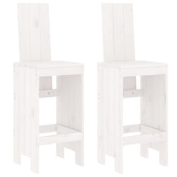 VidaXL 825353 outdoor chair Terrace Pinewood White