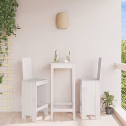 VidaXL 825353 outdoor chair Terrace Pinewood White