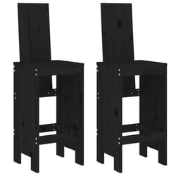 VidaXL 825356 outdoor chair Terrace Pinewood Black