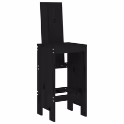 VidaXL 825356 outdoor chair Terrace Pinewood Black