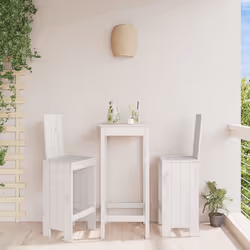 VidaXL 825360 outdoor chair Terrace Pinewood White