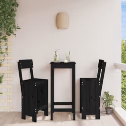 VidaXL 825363 outdoor chair Terrace Pinewood Black