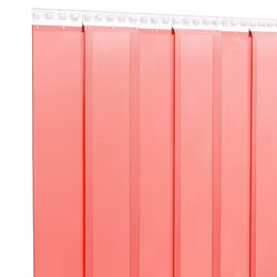) vidaXL Strip Curtain Roll Privacy Window Covering Pedestrian Door Strip PVC - red, 300 x 2.6 mm (10 m