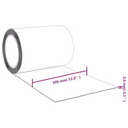 ) vidaXL Strip Curtain Roll Privacy Window Covering Pedestrian Door Strip PVC - red, 300 x 2.6 mm (25 m