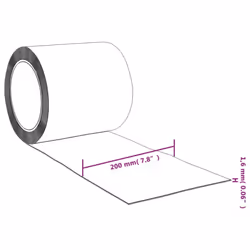 ) vidaXL Strip Curtain Roll Privacy Window Covering Pedestrian Door Strip PVC - blue, 200 x 1.6 mm (25 m