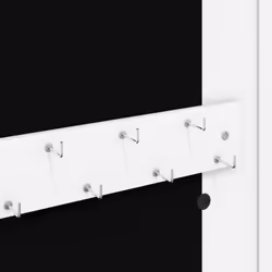 vidaXL Mirror Jewellery Cabinet Jewelry Armoire Mirror Wall Mounted Cabinet - white - Additional view 7