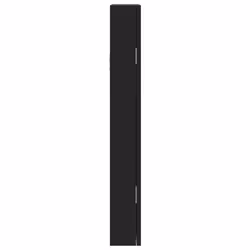 vidaXL Mirror Jewellery Cabinet Jewelry Armoire Mirror Wall Mounted Cabinet - black - Additional view 5