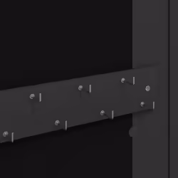 vidaXL Mirror Jewellery Cabinet Jewelry Armoire Mirror Wall Mounted Cabinet - black - Additional view 7