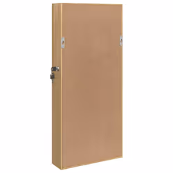 vidaXL Mirror Jewellery Cabinet Jewelry Armoire Mirror Wall Mounted Cabinet - brown - Additional view 6