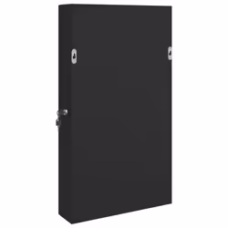 vidaXL Mirror Jewellery Cabinet Jewelry Armoire Mirror Organiser Wall Mounted - black, 37.5 x 10 x 76 cm - Additional view 6