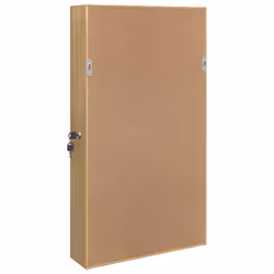 vidaXL Mirror Jewellery Cabinet Jewelry Armoire Mirror Organiser Wall Mounted - brown, 37.5 x 10 x 76 cm - Additional view 6