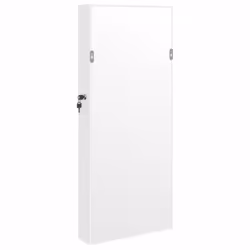 vidaXL Mirror Jewellery Cabinet Mirror Armoire with LED Lights Wall Mounted - white - Additional view 5