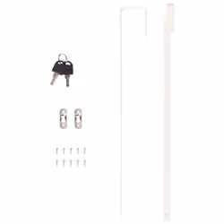 vidaXL Mirror Jewellery Cabinet Cupboard with LED Lights Wall Mounted White - brown - Additional view 10