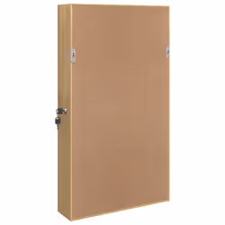 vidaXL Mirror Jewellery Cabinet Cupboard with LED Lights Wall Mounted Black - brown - Additional view 5