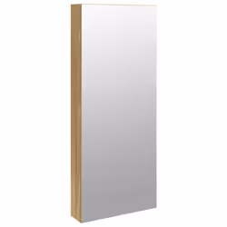vidaXL Mirror Jewellery Cabinet Cupboard with LED Lights Wall Mounted White - brown