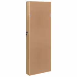vidaXL Mirror Jewellery Cabinet Cupboard with LED Lights Wall Mounted White - brown - Additional view 5