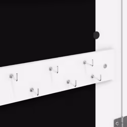 vidaXL Mirror Jewellery Cabinet Mirror Armoire with LED Lights Wall Mounted - white - Additional view 9