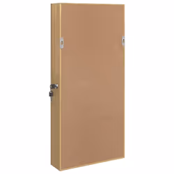 vidaXL Mirror Jewellery Cabinet Mirror Armoire with LED Lights Wall Mounted - brown - Additional view 6