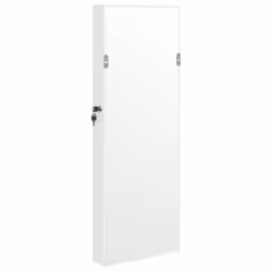 vidaXL Mirror Jewellery Cabinet Mirror Armoire with LED Lights Wall Mounted - white - Additional view 6