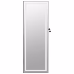 vidaXL Mirror Jewellery Cabinet Mirror Armoire with LED Lights Wall Mounted - black - Additional view 4