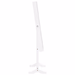 vidaXL Mirror Jewellery Cabinet with LED Lights Free Standing Mirror White - white - Additional view 4