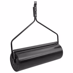 vidaXL Garden Lawn Roller Rolling Lawn Aerator Grass Roller Black 63 L Iron - without handle, 30 x 90 cm