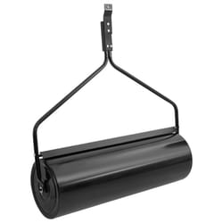 vidaXL Garden Lawn Roller Rolling Lawn Aerator Grass Roller Black 63 L Iron - without handle, 30 x 90 cm