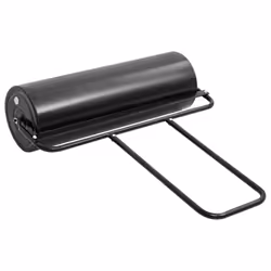 vidaXL Garden Lawn Roller Rolling Lawn Aerator Grass Roller Black 63 L Iron - with handle, 30 x 90 cm