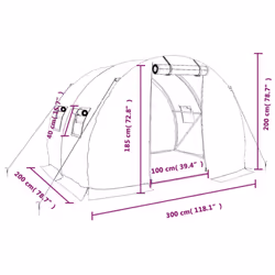 vidaXL Greenhouse Walk in Greenhouse Grow House with Steel Frame White 6 mÂ²