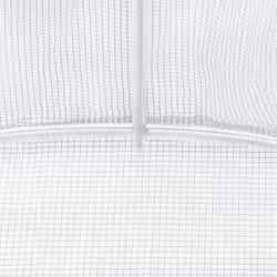vidaXL Greenhouse Walk in Greenhouse Grow House with Steel Frame White 6 mÂ² - Additional view 8