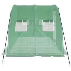 vidaXL Greenhouse Walk in Greenhouse Grow House with Steel Frame Green 8 mÂ² - Additional view 4