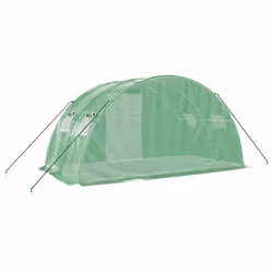 vidaXL Greenhouse Walk in Greenhouse Grow House with Steel Frame Green 8 mÂ² - Additional view 5